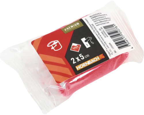 Rouleau de peinture dans un emballage en film, taille deux fois cinq centimètres, marque Hornbach