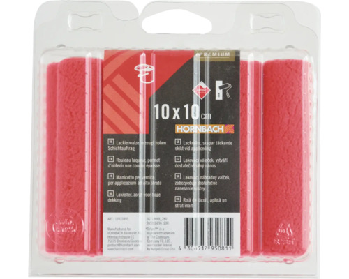 Rouleaux de peinture de dimension 10 x 10 cm dans un emballage