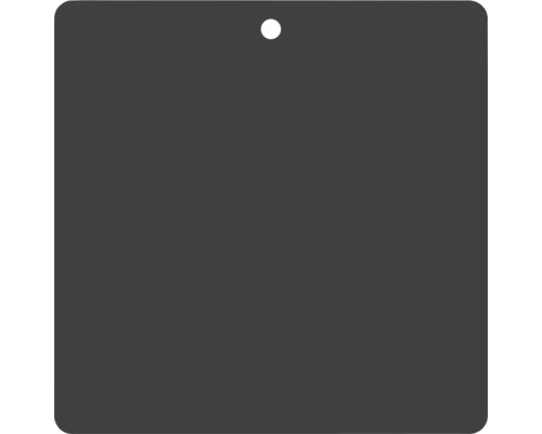 Plaque de montage REIKA Ovaro pour accessoires aimantés 120 x 120 mm noir mat Carreau carré gris foncé avec trou de suspension