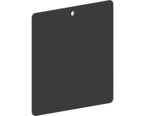 Plaque noire avec trou pour la fixation