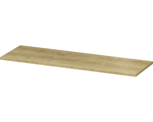 Cersanit Waschtischplatte City 145 cm x 45 cm x 2,5 cm eiche Holzplatte