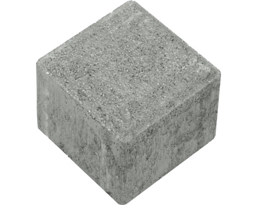 Pavé carré pierre pleine pour dalle stabilisatrice gris 8,3x8,3x8 cm