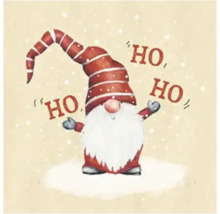 Illustration d''un lutin de Noël avec l''inscription Ho Ho Ho.