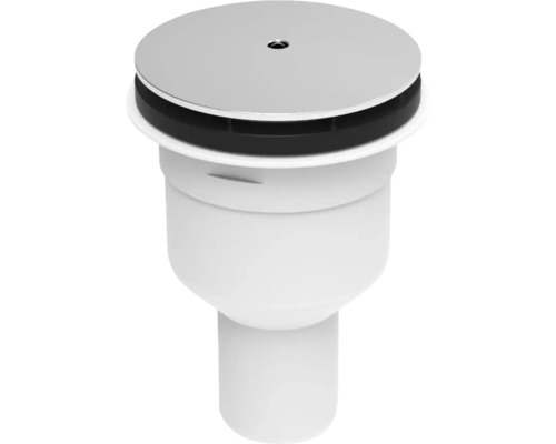 Évacuation de douche veporit pour douche 90 mm évacuation verticale chrome Évacuation au sol avec couvercle