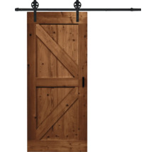 Holzschiebetür mit Beschlägen und Z-förmigem Design