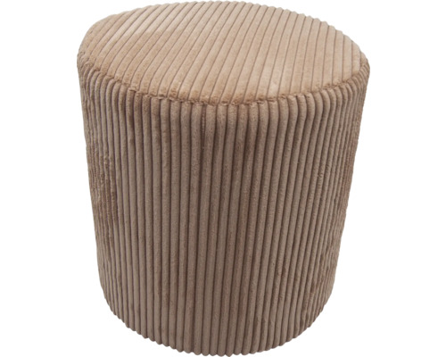 Sitzhocker Cord taupe 38x35 cm