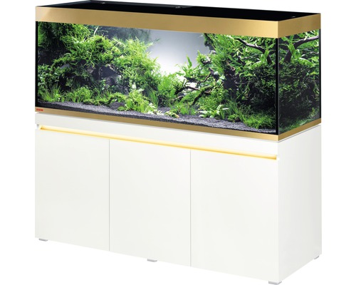 Ensemble d’aquariums EHEIM incpira 530 gold - édition limitée avec éclairage et meuble bas