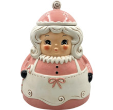 Boîte de rangement décorative au design de Noël représentant une femme