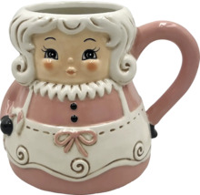 Mug en céramique en forme de grand-mère avec poignée