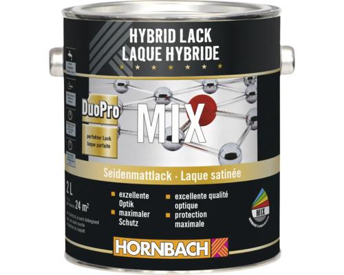 Hybridlack in einer 2 Liter Dose von Hornbach