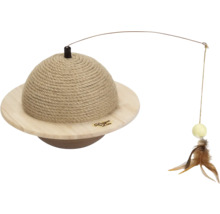 Arbre à gratter pour chat avec canne à pêche jouet