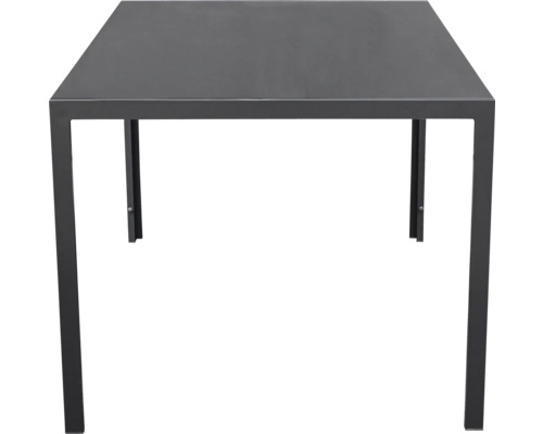 Table de jardin carrée en métal