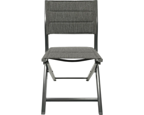 Chaise pliante avec revêtement textile