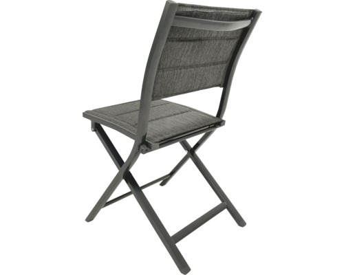 Chaise pliante pour jardin avec assise en textile