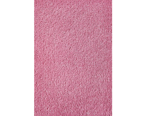 Spannteppich Velours Ines pink FB11 400 cm breit (Meterware) Nahaufnahme eines rosafarbenen Teppichs