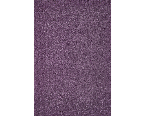 Spannteppich Velours Ines lila FB45 400 cm breit (Meterware) Nahaufnahme eines Teppichs