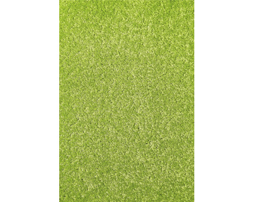 Spannteppich Velours Ines grün FB41 400 cm breit (Meterware) Hochflor Teppich