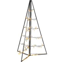 Sapin de Noël décoratif avec lumières pour une ambiance festive