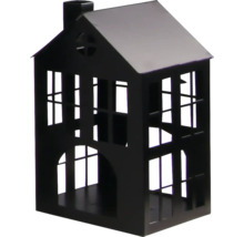 Photophore en forme de maison en métal