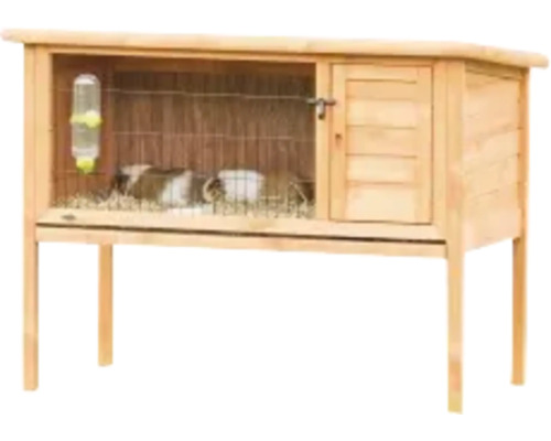Cage en bois pour petits animaux avec abreuvoir et grillage