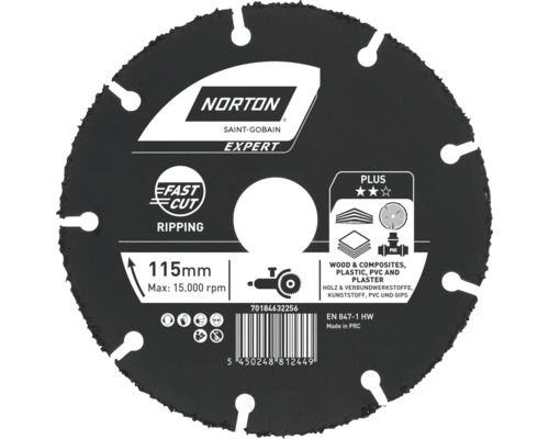 Norton Diamanttrennscheibe Ø 115 mm 1 Stück