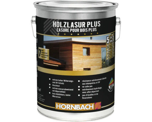 HORNBACH Holzlasur Plus anthrazitgrau 5 l