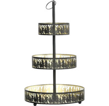 Etagere mit drei Ebenen und weihnachtlichen Motiven für Dekorationen