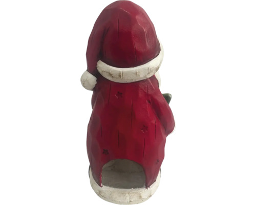 Dekorative Weihnachtsmannfigur für Innenräume, Rückansicht