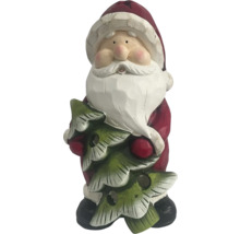 Dekorative Weihnachtsmannfigur mit Weihnachtsbaum