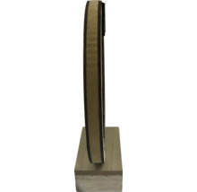 Photophore décoratif en bois sur un socle