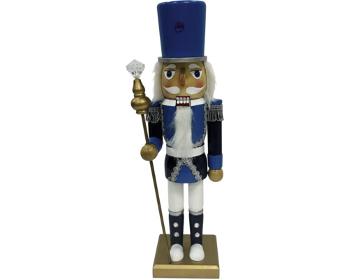 Figurine décorative Lafiora Casse-noisette bleu H 34.7 cm