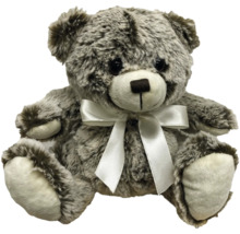 Grauer Teddybär mit Schleife