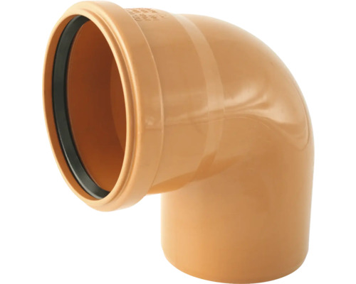 Coude pour tuyau d'évacuation 87° DN 125 mm Coude de tuyau en plastique avec un angle de 90 degrés
