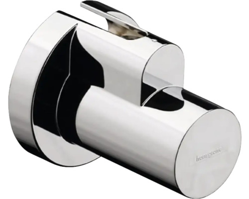 Cache simple pour robinet d'équerre hansgrohe Flowstar chrome brillant 13950000 Support de barre de douche en métal