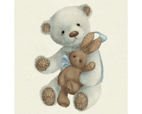 Leinwandbild Bear 30x30 cm