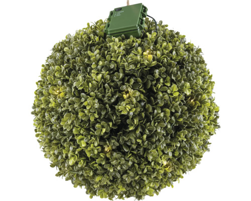 Plante artificielle Buis boule Ø 30 cm avec LED