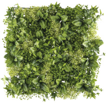 Tapis de plantes artificielles avec différentes feuilles vertes
