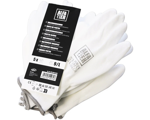 Alfa Tier Malerhandschuhe Größe 9/L, 5 Stück