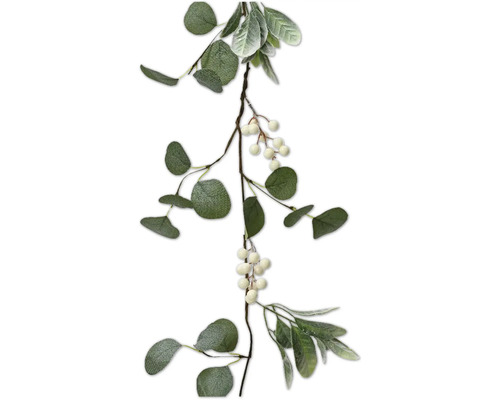 Décoration de Noël guirlande avec baies 130 cm Guirlande d''eucalyptus avec des baies pour la décoration
