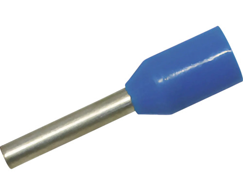 Embouts de câble Steffen 0,75 mm² bleu 100 pièces Embout de câble avec manchon en plastique