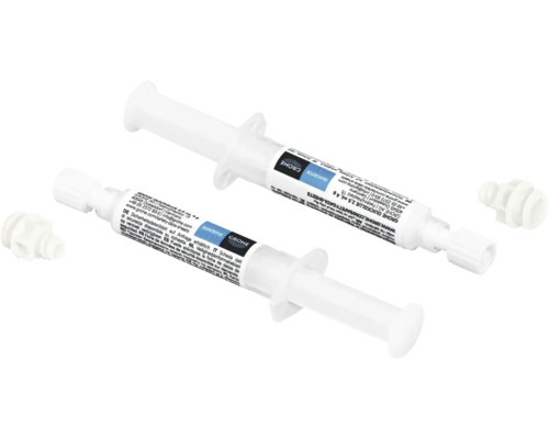 Deux seringues de colle Grohe Quickfix avec fermeture