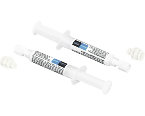 Deux seringues de colle Grohe Quickglue avec adaptateur