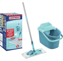 Leifheit Power Clean Wischmop Set mit Eimer und Auswringer