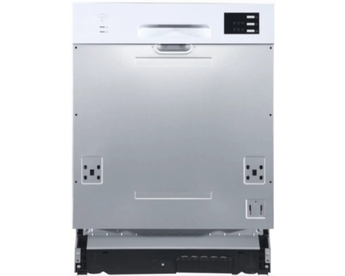 Lave-vaisselle avec panneau de commande et poignée