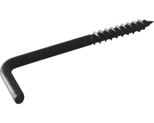Dresselhaus Schraubhacken gerade HCP 4 x 60 mm schwarz 50 Stück Haken-Schraube