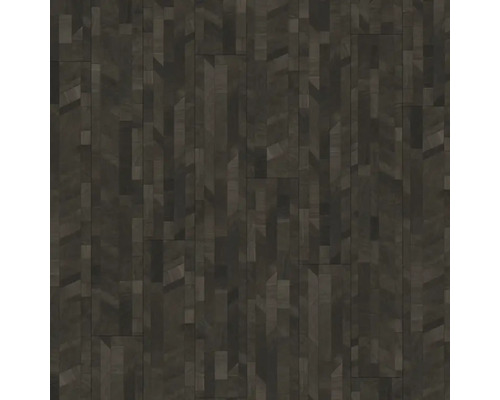 Sol vinyle Cross Cut Black plancher de maison de campagne liaison clipsée 1285 x 194 x 8 mm