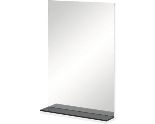 Miroir de salle de bains avec tablette Möbelpartner Moris 50.1 cm blanc