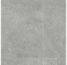 Sol PVC Gaia Tempesta FB593 décor carrelage gris largeur 300 cm (au mètre)
