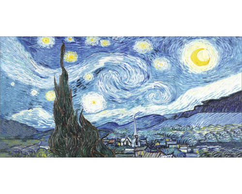 Metallbild Van Gogh The Stary Night 98x200 cm