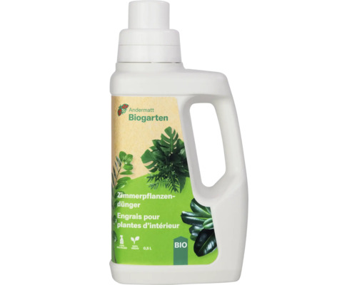 Engrais pour plantes d'intérieur Andermatt Biogarten 500 ml Andermatt Biogarten Engrais pour plantes d''intérieur dans une bouteille blanche